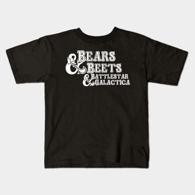 Bears Beets Dungeons and Dragons Kids T-Shirt by DennisMcCarson